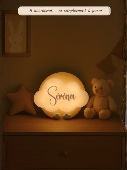 Veilleuse Collection Douceur : Nuages Rose - Prénom Rose